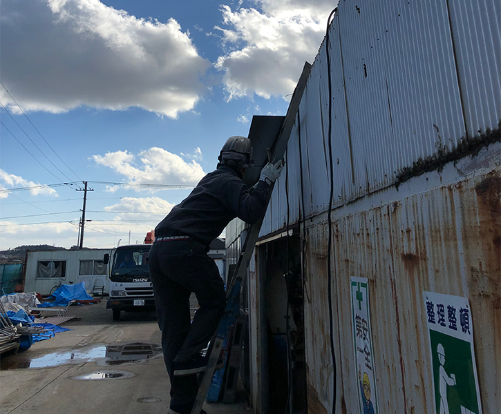 2018.12　加工場　屋根改修